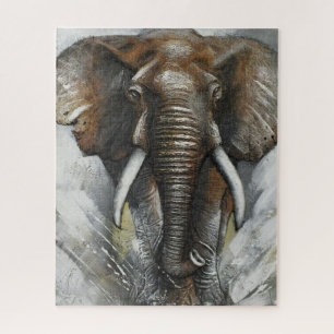 Puzzle Charging Elephant
