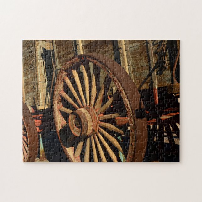 Puzzle Chariot antique de train de mulet (Horizontal)