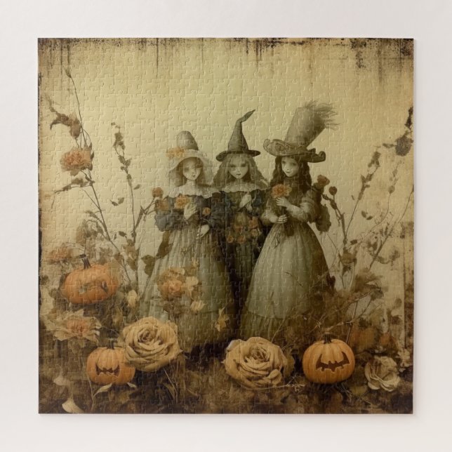 Puzzle Chariot Halloween vintage (5) (Vertical)