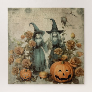 Puzzle Chariot Halloween vintage (6)