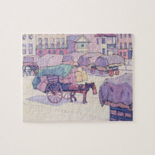 Puzzle Chariots de foin, marché de Cumberland (huile sur