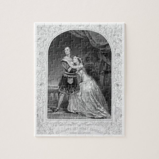Puzzle Charlotte et Susan Cushman comme Romeo et Juliet, (Vertical)