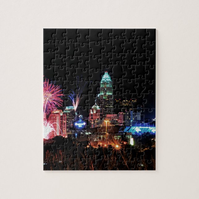 Puzzle Charlotte, horizon de la Caroline du Nord (Vertical)