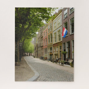 Puzzle Charmant quartier hollandais Leiden Pays-Bas