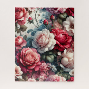 Puzzle Charme floral de la rose intemporelle