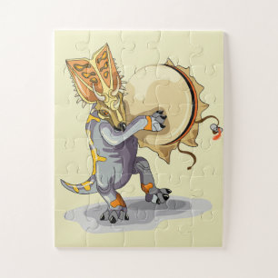 Puzzle Chasmosaurus Dansant Un Rituel De Shaman