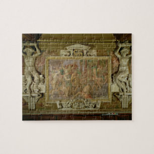 Puzzle Chasse de l'ignorance, détail de plan décoratif