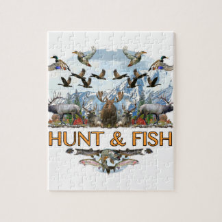 Puzzle Chasse et poissons