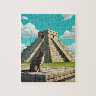 Puzzle Chat à Chichen Itza Mexique Voyage