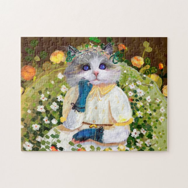 Puzzle Chat aquarelle (Horizontal)