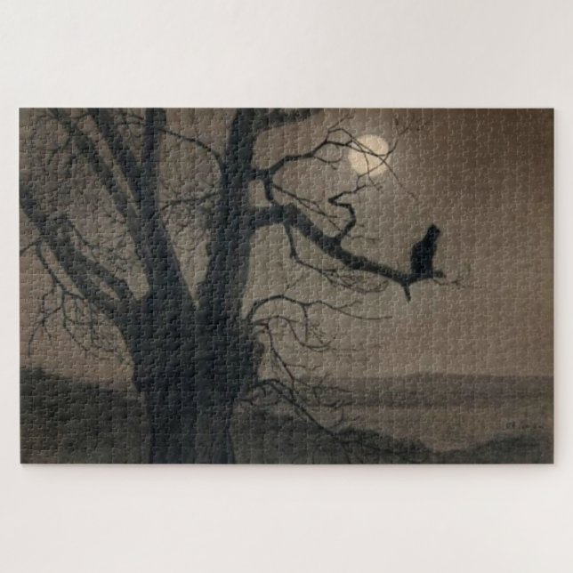 Puzzle Chat au clair de lune, Alexandre Steinlen (Horizontal)