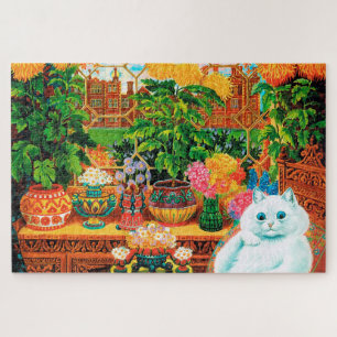 Puzzle Chat aux Fleurs, Louis Wain