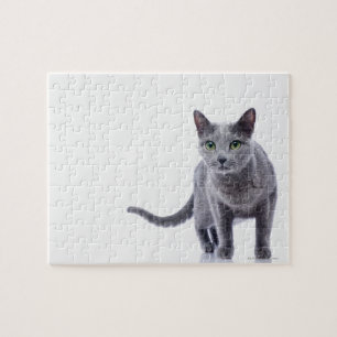 Puzzle Chat bleu russe