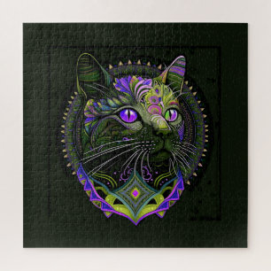 Puzzle Chat Bombay Psychedelique en Violet