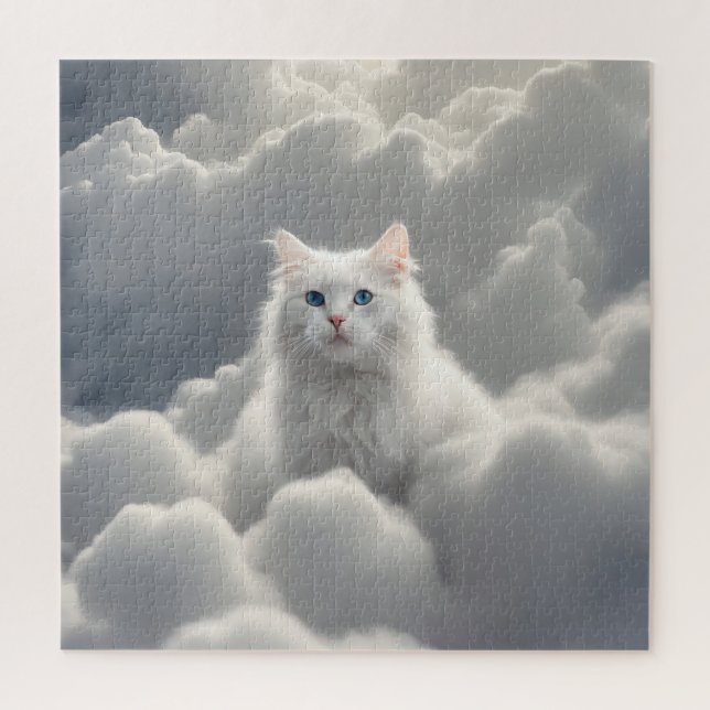 Puzzle Chat dans les nuages (Vertical)