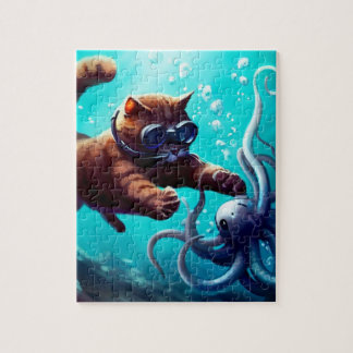 Puzzle Chat de plongée