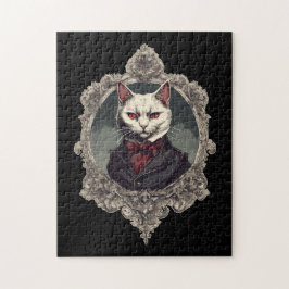 Puzzle Chat d'Halloween, chat Vampire