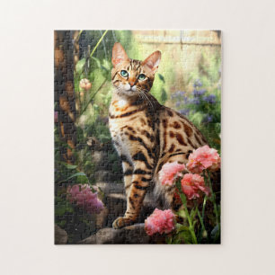 Puzzle Chat du Bengale dans la nature