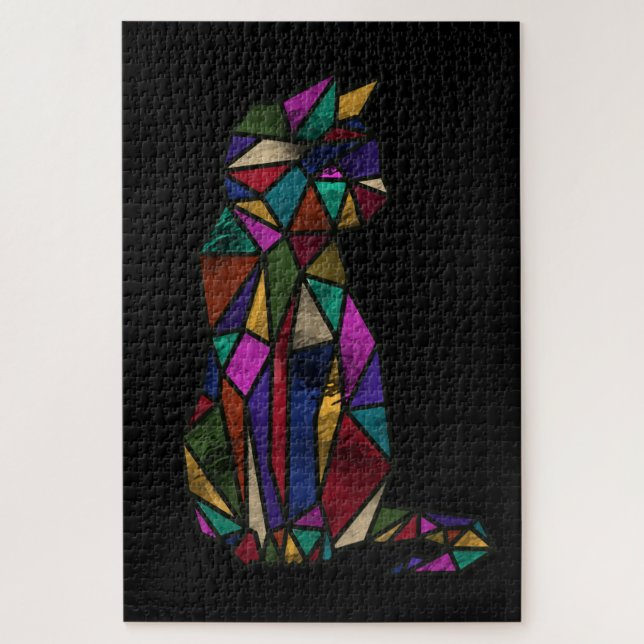 Puzzle Chat en verre (Vertical)