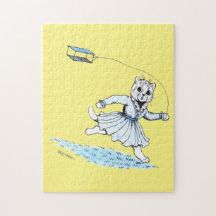 Puzzle Chat Jouant Kite, Louis Wain