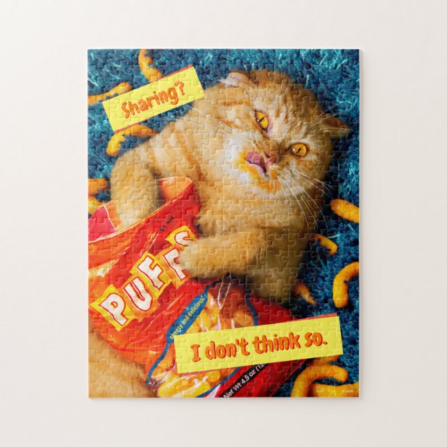 Puzzle Chat Manger Fromage Puits (Vertical)