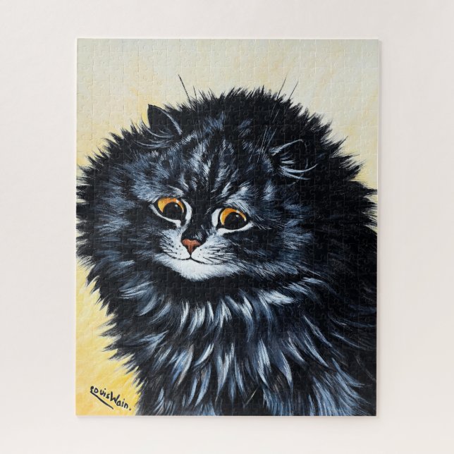 Puzzle Chat noir de Louis Wain (Vertical)