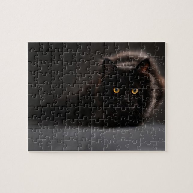 Puzzle Chat noir de vagabondage (Horizontal)