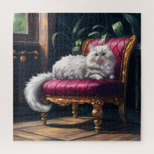 Puzzle Chat perse blanc