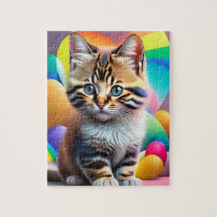 Puzzle Chat petit bébé doux coloré