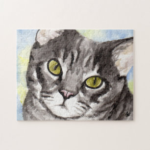 Puzzle Chat rayé
