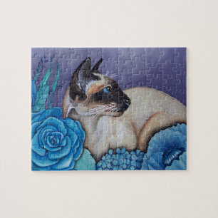 Puzzle Chat siamois de point de chocolat