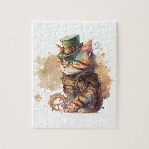Puzzle Chat Steampunk Adorable et mignonne