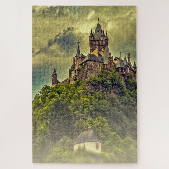Puzzle Château Cochem Mosel Reichsburg. (Vertical)