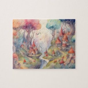 Puzzle Château coloré Imaginaire World