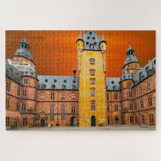 Puzzle Château d'Aschaffenburg Allemagne. (Horizontal)