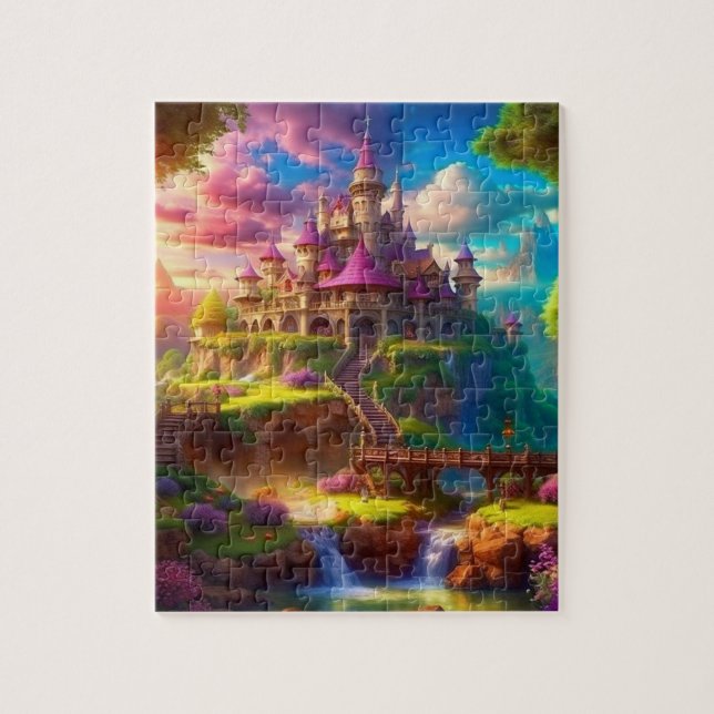Puzzle Château de Fairytale. Château Princess (Vertical)