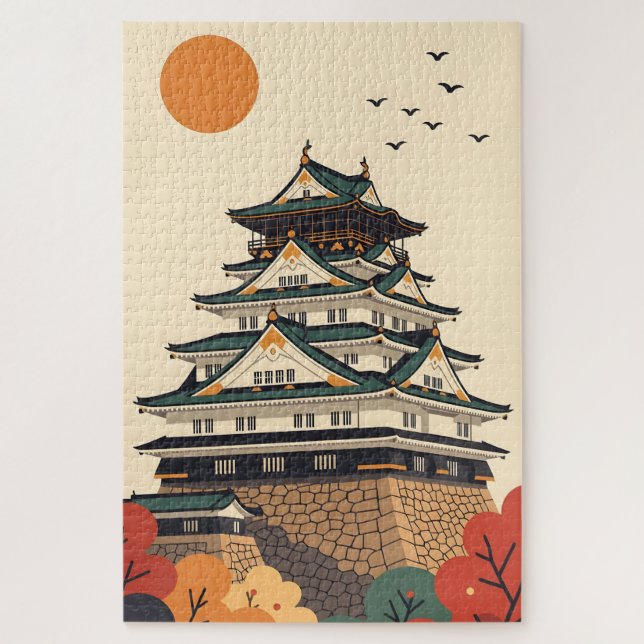 Puzzle Château de Iga Ueno au Japon (Vertical)