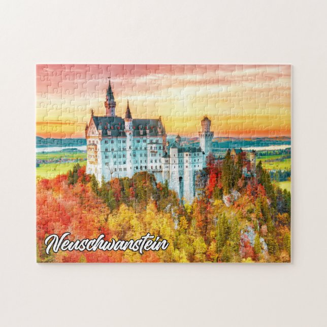 Puzzle Château de Neuschwanstein, Allemagne (Horizontal)