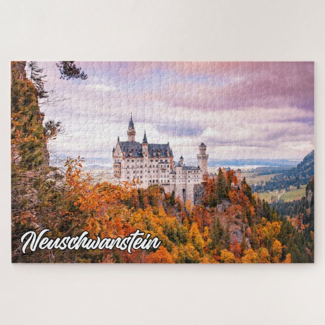 Puzzle Château De Neuschwanstein, Allemagne, Automne (Horizontal)