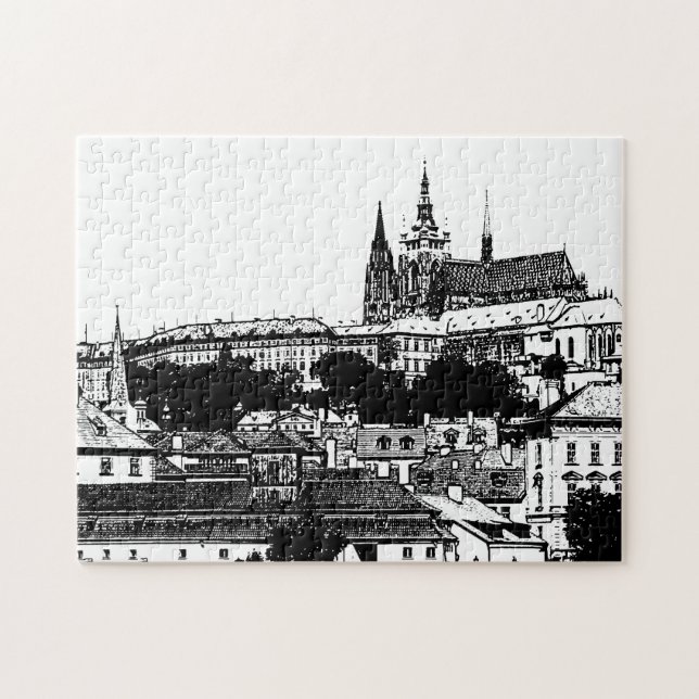 Puzzle Château de Prague et Cathédrale Saint-Vitus, Czech (Horizontal)