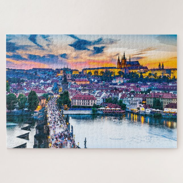 Puzzle Château de Prague, République tchèque (Horizontal)