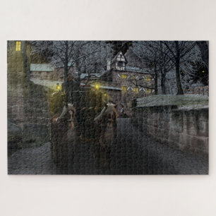 puzzle château d'hiver