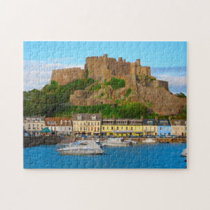 Puzzle Château Forteresse góry Jersey