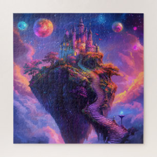 Puzzle Château Magique Mystérieux de Rêve & Île Flottante