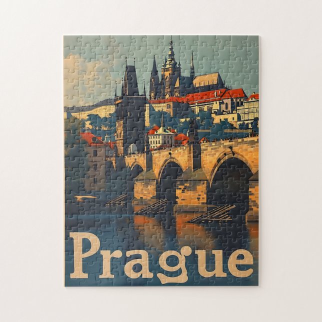 Puzzle Château vintage de Prague (Vertical)