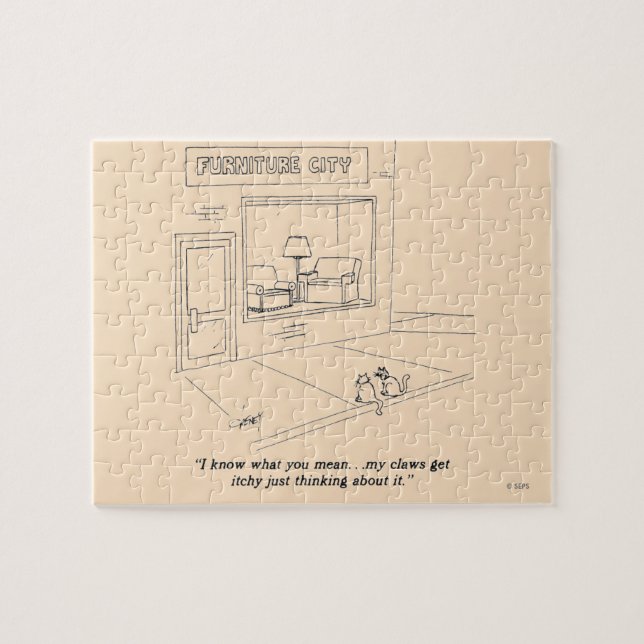 Puzzle Chats Clawing Meubles (Horizontal)