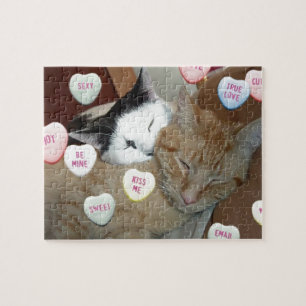 Puzzle Chats de la Saint Valentin