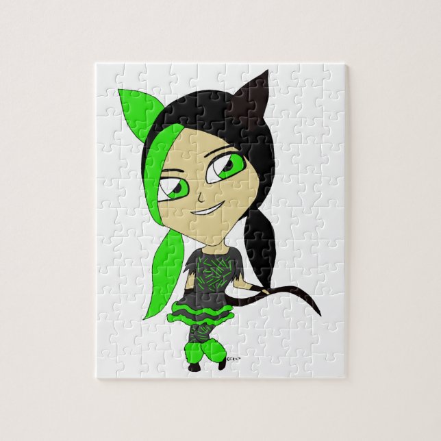 Puzzle chatte chibi  (Vertical)