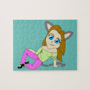 Puzzle chatte chibi