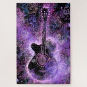 Puzzle Chaud Guitare - Sons romantiques - Peinture